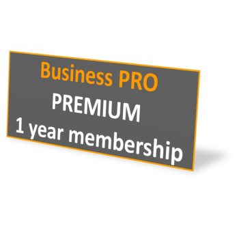Business PRO PREMIUM plan 1 year membership