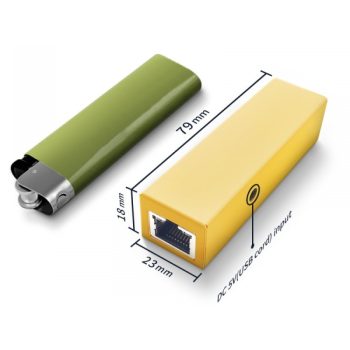   Ultra-compact media converter with 1*10/100/1000M RJ45 port + 1000M SFP port (without SFP module)
