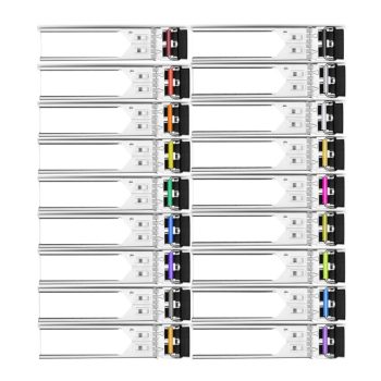   1.25G CWDM SFP module, 1270-1610nm (CH27-61), 40km over SMF, DDM, duplex LC connector, -5°C ~ +70°C temp range