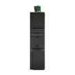 Unmanaged Industrial PoE Switch,DIN-rail, 4x10/100/1000Base-T RJ45 PoE + 1x10/100/1000Base-T RJ45 port, IEEE 802.3af and 802.3at PoE+ compliant, IP40 protection level, compact design, -40 ~ +75℃ operating temperature, 44~57VDC redundant power inputs