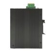 Unmanaged Industrial PoE Switch, DIN-rail, 8x10/100/1000Base-T RJ45 PoE ports + 2x1000Base-X SFP ports, IEEE 802.3af and 802.3at PoE+ compliant, IP40 protection level, compact design, -40 ~ +75℃ operating temperature, 44~57VDC redundant power inputs