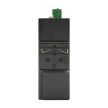 Unmanaged Industrial Switch, DIN-rail, 8x10/100/1000Base-T RJ45 ports (Port 8 as uplink port), IP40 protection level, compact design, -40 ~ +75℃ operating temperature, 12~58VDC redundant power inputs. 