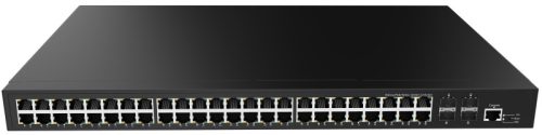 L3 Managed Full Gigabit Ethernet PoE Switch, 48 x 10/100/1000Base-T with PoE + 4 x 1G/2.5G/10GE SFP ports, 740W PoE budget